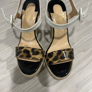 Christian louboutin wedge size 35